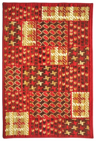 Covor Lewis, Decorino, 67x120 cm, polipropilena, rosu