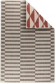 Covor cu doua fete Titor Triangle, Decorino, 80x140 cm, polipropilena, rosu/maro