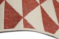 Covor cu doua fete Titor Triangle, Decorino, 80x140 cm, polipropilena, rosu/maro