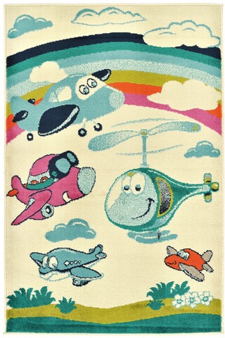 Covor copii Prater, Decorino, 100x150 cm, polipropilena, multicolor