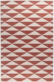 Covor cu doua fete Titor Triangle, Decorino, 120x180 cm, polipropilena, rosu/maro