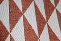 Covor cu doua fete Titor Triangle, Decorino, 120x180 cm, polipropilena, rosu/maro