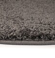 Covor Shaggy Bugio, Decorino, 160x160 cm, polipropilena, antracit
