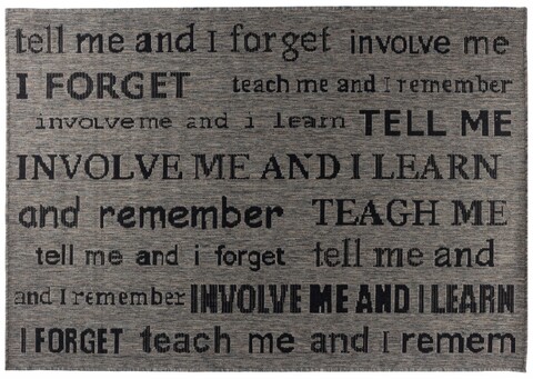 Covor Batna, Decorino, 67x120 cm, polipropilena, grej