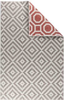 160x235 cm, Rosu/Gri