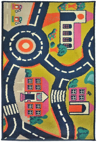 Covor copii Lopez, Decorino, 100x150 cm, polipropilena, multicolor