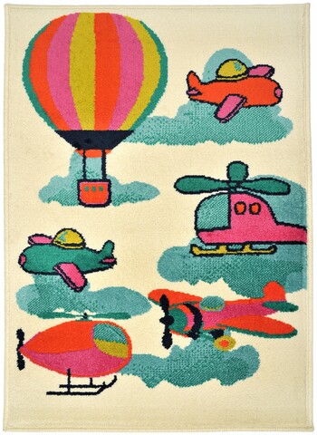 Covor copii Traci, Decorino, 100x150 cm, polipropilena, multicolor