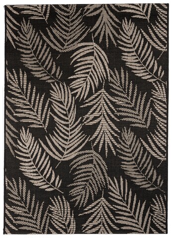 Covor Cordoba, Decorino, 120x170 cm, polipropilena, negru/gri