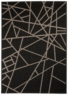 200x290 cm, Negru/Gri