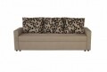 Canapea Extensibila Firenze Cappuccino Black Flower 218x85x85 cm + lada de depozitare