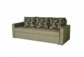 Canapea Extensibila Firenze Cappuccino Black Flower 218x85x85 cm + lada de depozitare