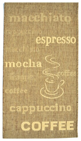 Covor Zara Coffee, Decorino, 60x110 cm, polipropilena, bej