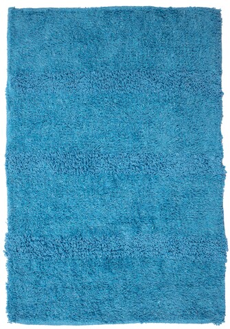 Covoras de baie Nosce, Decorino, 40x60 cm, bumbac, albastru