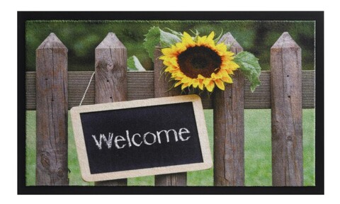 Covoras de intrare Balad Welcome, Decorino, 45x75 cm, poliamida, multicolor