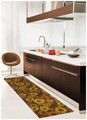 Covor pentru bucatarie Girasoli, Decorino, 67x600 cm, poliester, multicolor