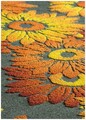 Covor pentru bucatarie Girasoli, Decorino, 67x600 cm, poliester, multicolor