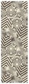 Traversa pentru hol Kunnelis, Decorino, 50x150 cm, poliester, crem/maro