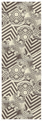 Traversa pentru hol Kunnelis, Decorino, 50x700 cm, poliester, crem/maro