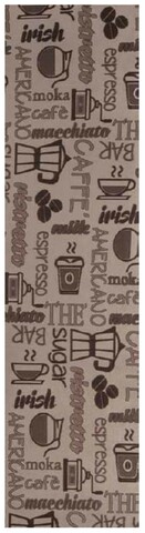 Covor pentru bucatarie Moka, Decorino, 67x800 cm, poliester, maro