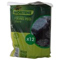 Cuie de fixare bordura gazon artificial 12 bucati Norten, Decorino, negru