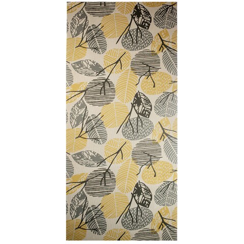 Traversa pentru hol Susy Leaf, Decorino, 67x150 cm, polipropilena, crem/bej