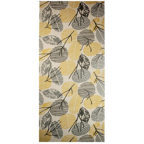 Traversa pentru hol Susy Leaf, Decorino, 67x250 cm, polipropilena, crem/bej