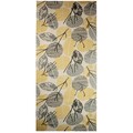 Traversa pentru hol Susy Leaf, Decorino, 67x900 cm, polipropilena, crem/bej