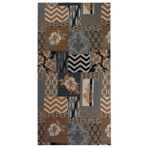 Traversa pentru hol Arabesco, Decorino, 67x100 cm, polipropilena, bej/negru