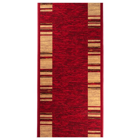 Traversa pentru hol Phoenix, Decorino, 80x100 cm, poliamida, rosu