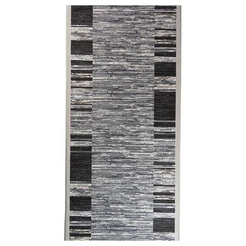 Traversa pentru hol Phoenix, Decorino, 80x150 cm, poliamida, gri