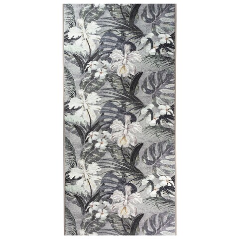 Traversa pentru hol Gardena, Decorino, 80x600 cm, poliester, gri