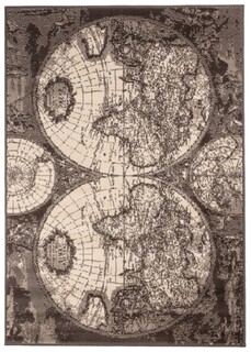 120x170 cm, Gri/Negru