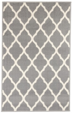 Covor Halanji, Decorino, 120x170 cm, polipropilena, gri/alb