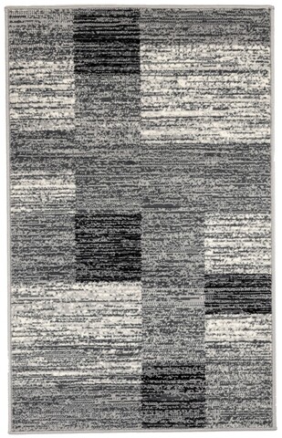 Covor Ungus, Decorino, 160x230 cm, polipropilena, gri/negru