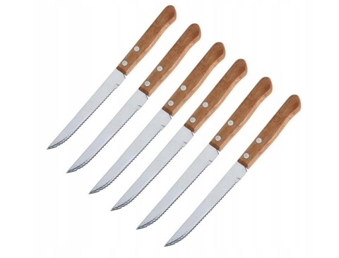6 db Vaggan steakkés készlet, 21 cm, rozsdamentes acél