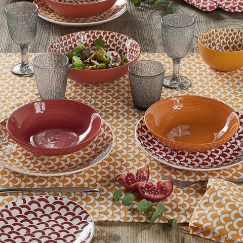 Tognana 18 darabos Étkészlet, Louise Torres, kerámia, színes