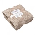 Ananász flanel takaró, Heinner, 200x220 cm, poliészter, bézs