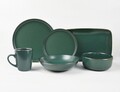 Set 6 farfurii intinse Kyra, Heinner, Ø27 cm, ceramica, verde