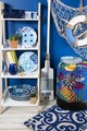 Evőeszközök 18 db Maiolica Blue, Excelsa, porcelán, kék