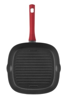 26.8x44.8x4 cm, Negru, Tigaie grill 26x26 cm