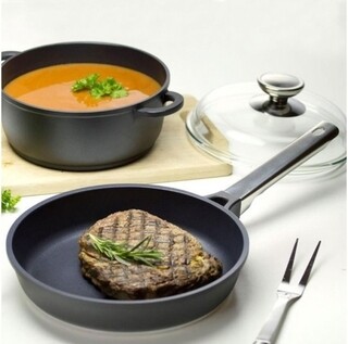 24x24 cm, Negru, Tigaie 24 cm