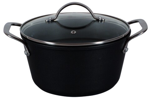 Oala cu capac Magnat, Ambition, 20 cm, 2.5 L, aluminiu forjat, invelis non-stick