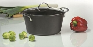 12x29x21 cm, Negru, Oala 2.5 L