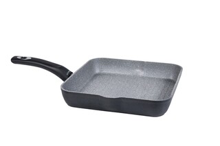 26x4.5 cm, Negru, Tigaie grill 26x26 cm