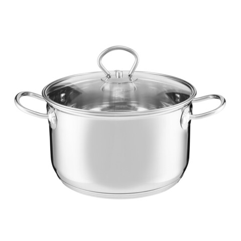 Oala cu capac Loremis, Ambition, 18 cm, 2.5 L, inox