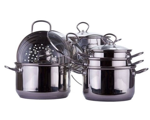 Set de gatit 11 piese Loremis, Ambition, inox