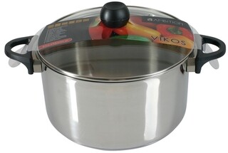 24x24 cm, Argintiu, Oala 6 L