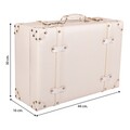 Valiza decorativa Creaciones Meng, 44x16x30 cm, MDF, alb