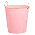 Ghiveci Garden Life, Creaciones Meng, 20x12 cm, metal galvanizat, roz