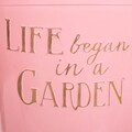 Ghiveci Garden Life, Creaciones Meng, 20x12 cm, metal galvanizat, roz